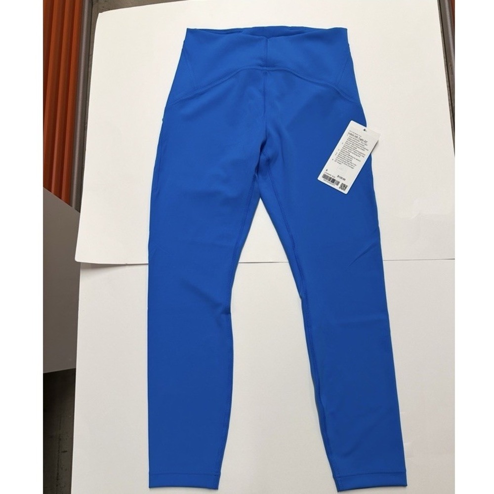 Lululemon Tights InStill High-Rise 25" SmoothCover Size 8 Poolside Blue PLSI